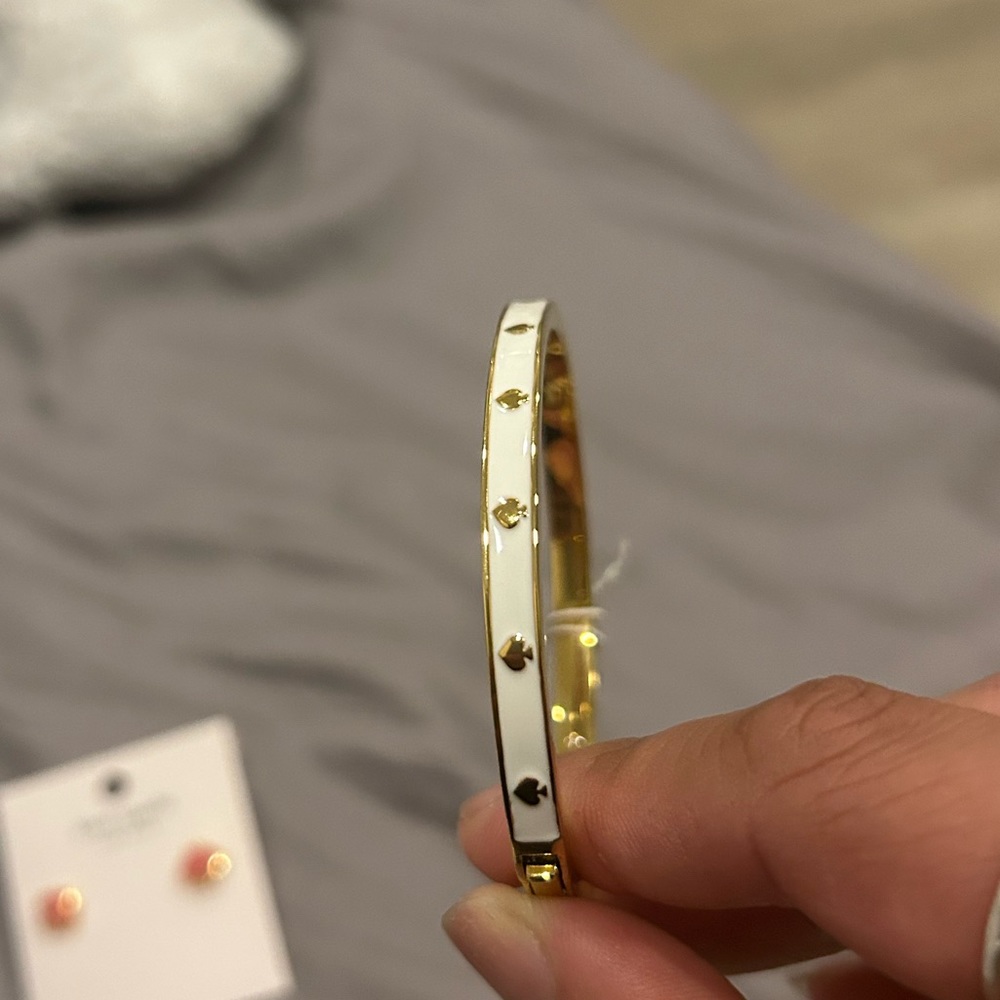 Kate spade : White and gold bracelet
